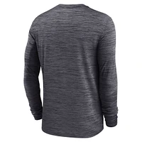 Men's Nike Black Oregon Ducks 2025 Sideline Velocity Performance Long Sleeve T-Shirt