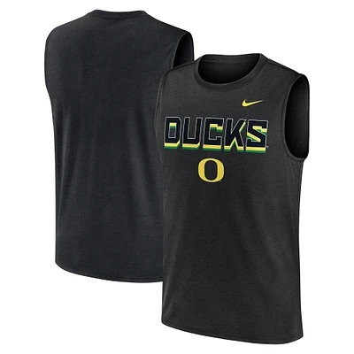 Débardeur Nike noir Oregon Ducks Primetime Tricode Legend Performance pour homme