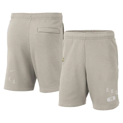 Short Nike Oregon Ducks Fleece crème pour homme