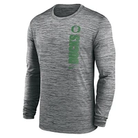 Men's Nike Oregon Ducks 2024 Sideline Velocity Performance Long Sleeve T-Shirt