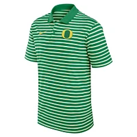 Men's Nike Green/White Oregon Ducks Primetime Victory Striped Performance Polo