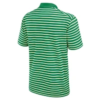 Men's Nike Green/White Oregon Ducks Primetime Victory Striped Performance Polo