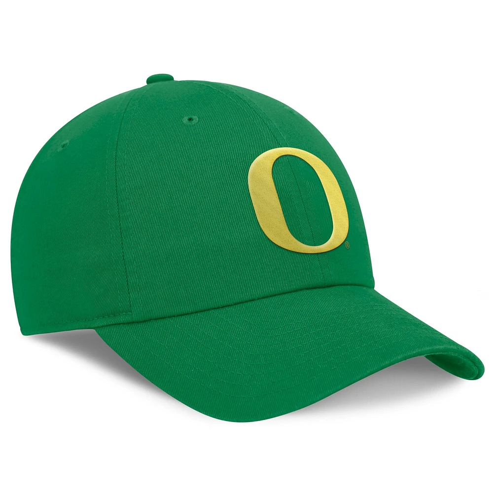 Men's Nike Green Oregon Ducks Club Performance Adjustable Hat