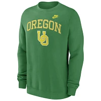 Men's Nike Green Oregon Ducks Legacy Classic Pullover Sweatshirt