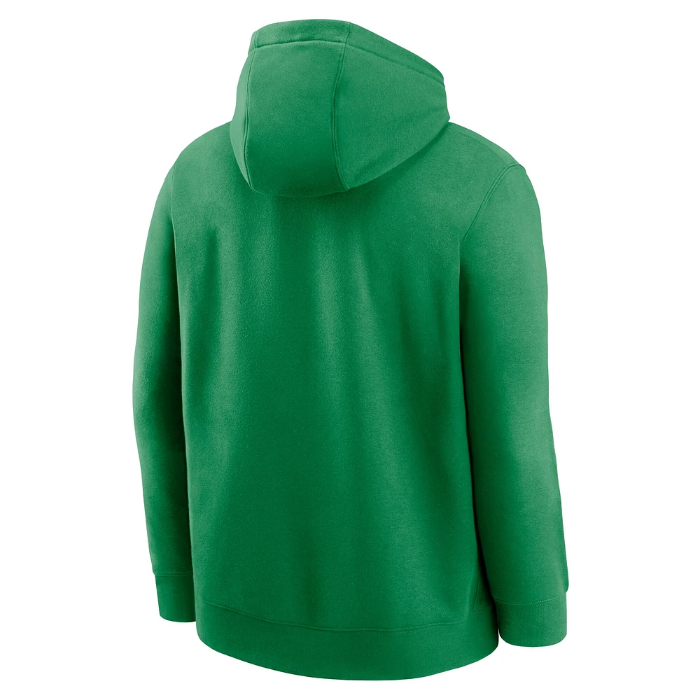 Men's Nike Green Oregon Ducks Legacy Logo Club Fleece Pullover Hoodie