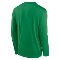 T-shirt à manches longues Nike Green Oregon Ducks Primary Stack Legend pour homme