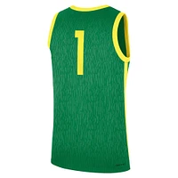 Men's Nike Green Oregon Ducks Road Replica Basketball Jersey