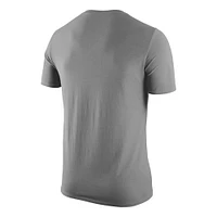 Men's Nike Heather Gray Oregon Ducks Basketball Logo T-Shirt