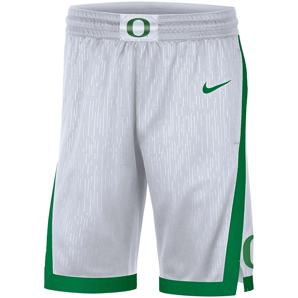 Men's Nike White Oregon Ducks Replica Performance Shorts