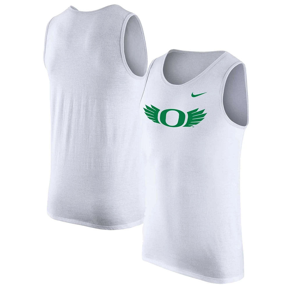 Débardeur Nike blanc pour hommes des Ducks de l'Oregon