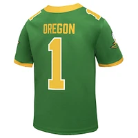 Preschool Nike #1 Green Oregon Ducks Vapor Fusion Alternate Jersey