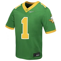 Toddler Nike #1 Apple Green Oregon Ducks Vapor Fusion Alternate Jersey
