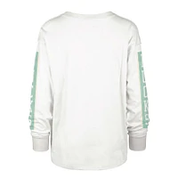 Women's '47 Cream Oregon Ducks Statement SOA 3-Hit Long Sleeve T-Shirt