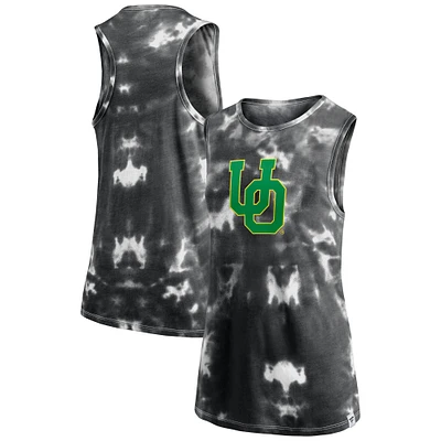 Débardeur Tie-Dye Sport Resort Fanatics pour femme, noir, Oregon Ducks