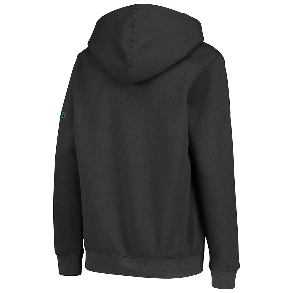 Youth Charcoal Oregon Ducks Big Logo Pullover Hoodie