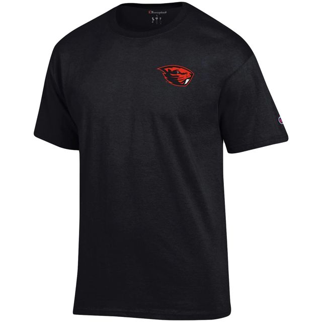 T-shirt Champion Oregon State Beavers Stack 2-Hit pour homme, noir
