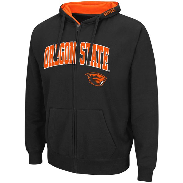 Sweat à capuche entièrement zippé Colosseum Oregon State Beavers Arch & Logo 3.0 pour homme