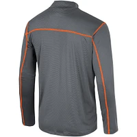 Men's Colosseum Black Oregon State Beavers Cameron Quarter-Zip Windshirt