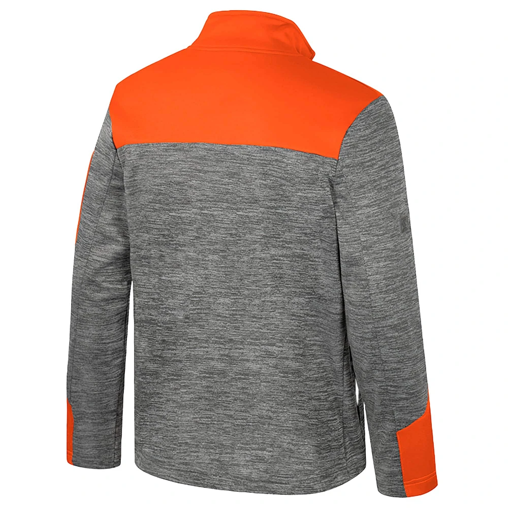 Men's Colosseum  Gray/Orange Oregon State Beavers Guard Full-Zip Jacket