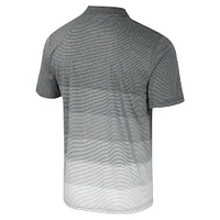 Men's Colosseum Gray Oregon State Beavers Striped Mesh Polo