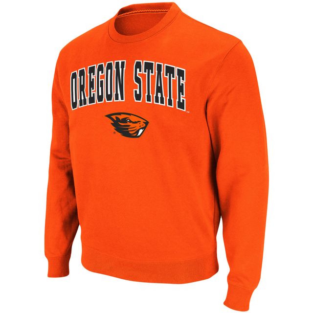 Colosseum Orange Oregon State Beavers Arch & Logo Tackle Twill Pullover Homme