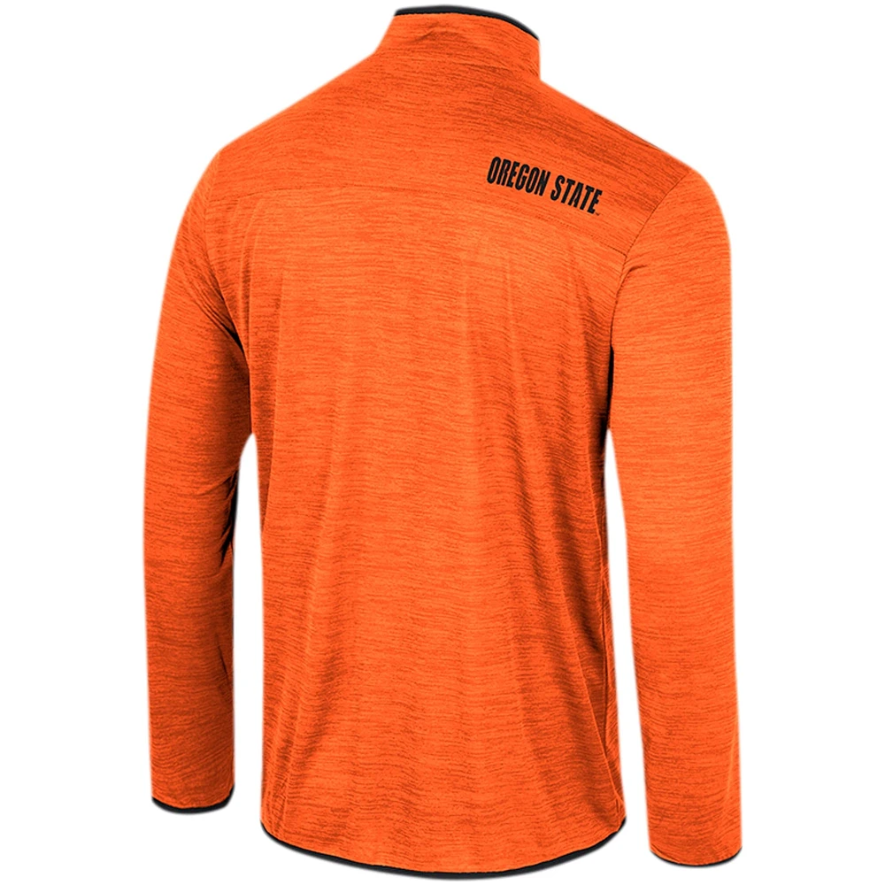 Men's Colosseum Orange Oregon State Beavers Wright Quarter-Zip Windshirt