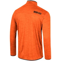 Men's Colosseum Orange Oregon State Beavers Wright Quarter-Zip Windshirt
