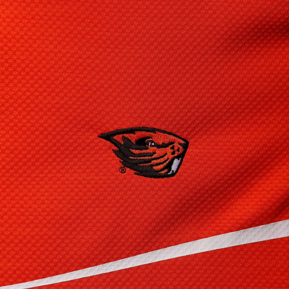 Men's Columbia Orange Oregon State Beavers Scorecard Quarter-Zip Jacket