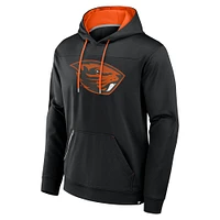 Men's Fanatics  Black Oregon State Beavers Defender Dot Faded Primary Pullover Hoodie