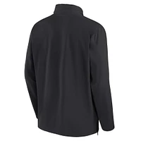Men's Nike Black Oregon State Beavers 2024 Sideline Coach Quarter-Zip Hoodie Jacket
