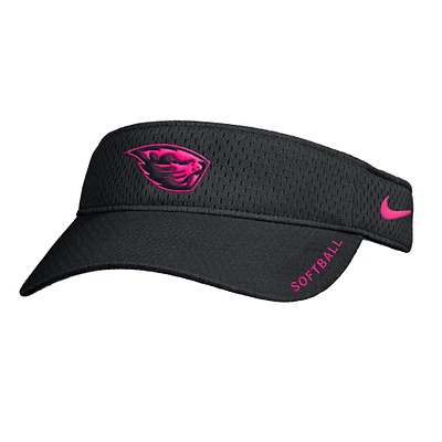 Visière ajustable Nike Black On-Field Softball Authentic Ace Performance pour homme des Beavers de l'Oregon State