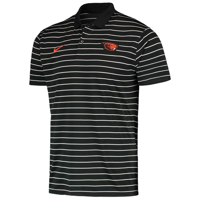 Polo pour entraîneurs Nike Oregon State Beavers Victory Stripe Performance 2022 Noir