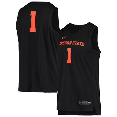 Maillot de basket-ball réplique Nike #1 pour hommes, noir, Oregon State Beavers