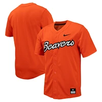 Men's Nike Orange Oregon State Beavers Replica Full-Button Baseball Jersey