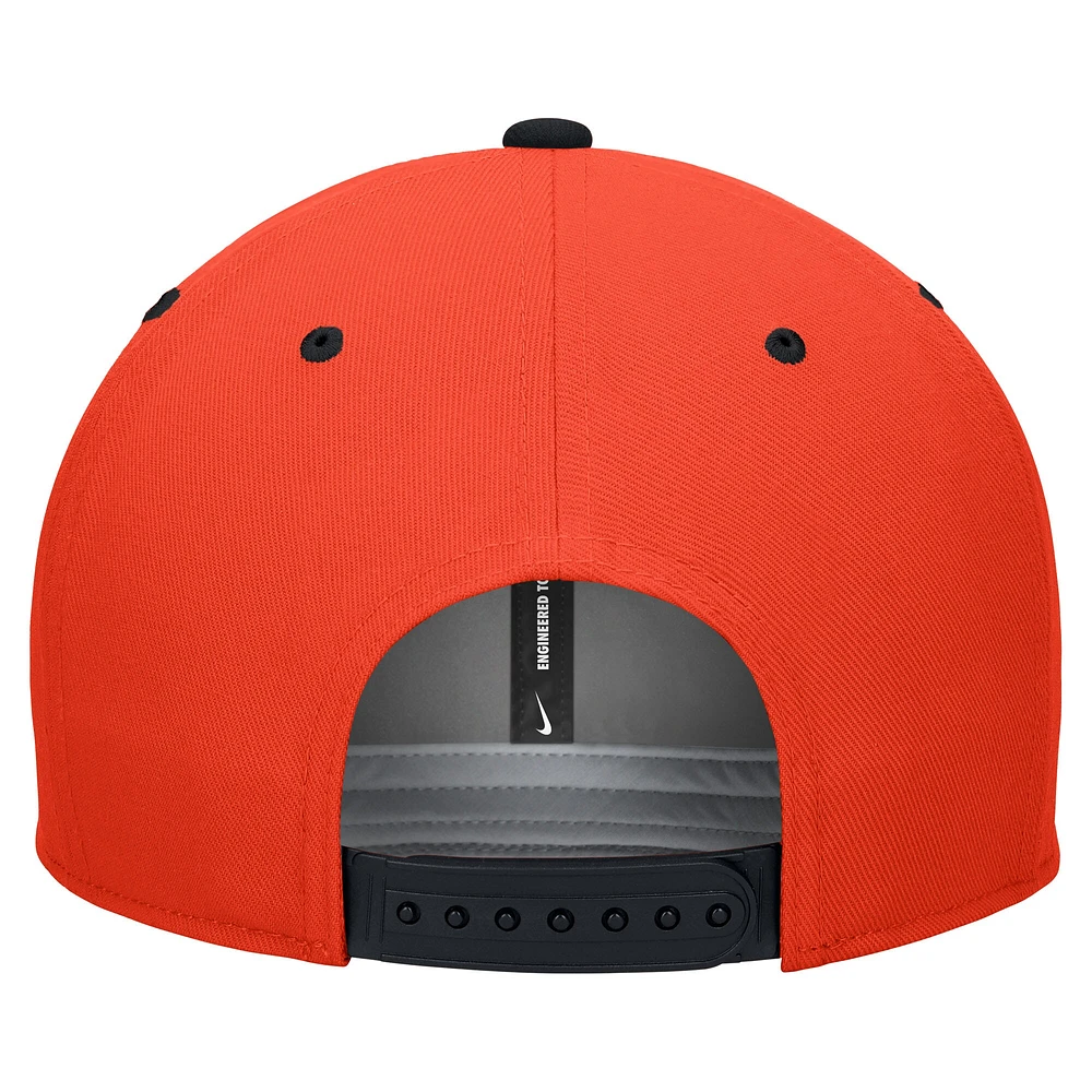 Men's Nike White/Orange Oregon State Beavers Pro Performance Snapback Hat