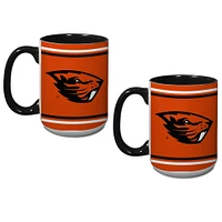 Lot de deux tasses pour anciens élèves des Oregon State Beavers