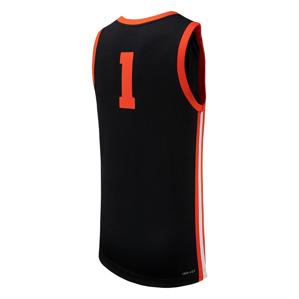 Unisex Nike #1 Black Oregon State Beavers Team Replica Basketball Jersey