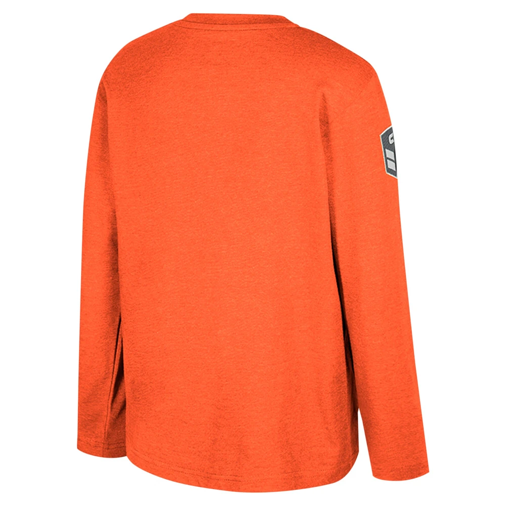 Youth Colosseum Heather Orange Oregon State Beavers OHT Military Appreciation Oorah Long Sleeve T-Shirt