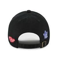 Men's '47 Black Original 6 Cross Sticks Clean Up Adjustable Hat