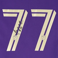 Ivan Angulo Orlando City SC Autographed Match-Used #77 Purple adidas Jersey from the 2024 MLS Season - Size S
