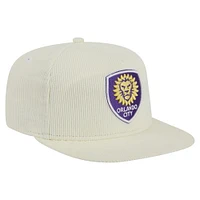 Men's New Era  Cream Orlando City SC 2025 Kickoff Snapback Golfer Hat