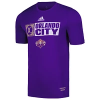 Men's adidas Purple Orlando City SC 2024 Jersey Hook AEROREADY T-Shirt