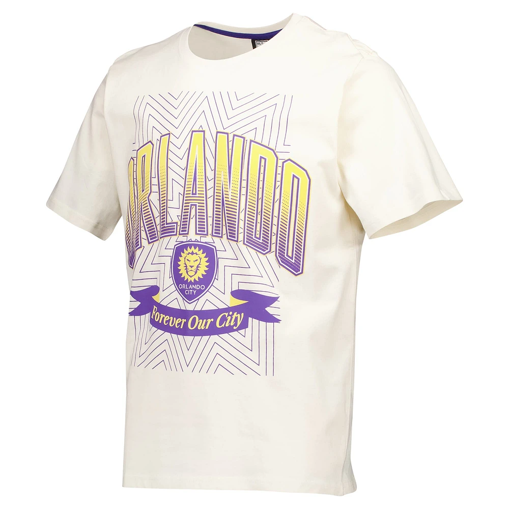 Men's Cream Orlando City SC '90s Heavyweight Relaxed T-Shirt