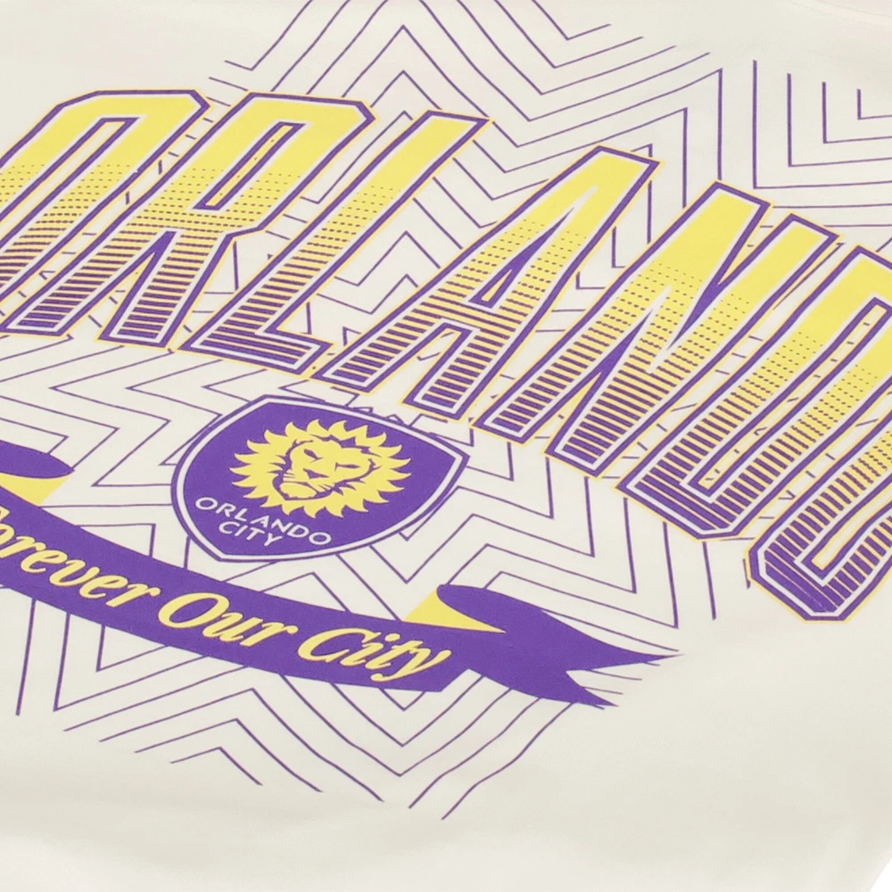 Men's Cream Orlando City SC '90s Heavyweight Relaxed T-Shirt