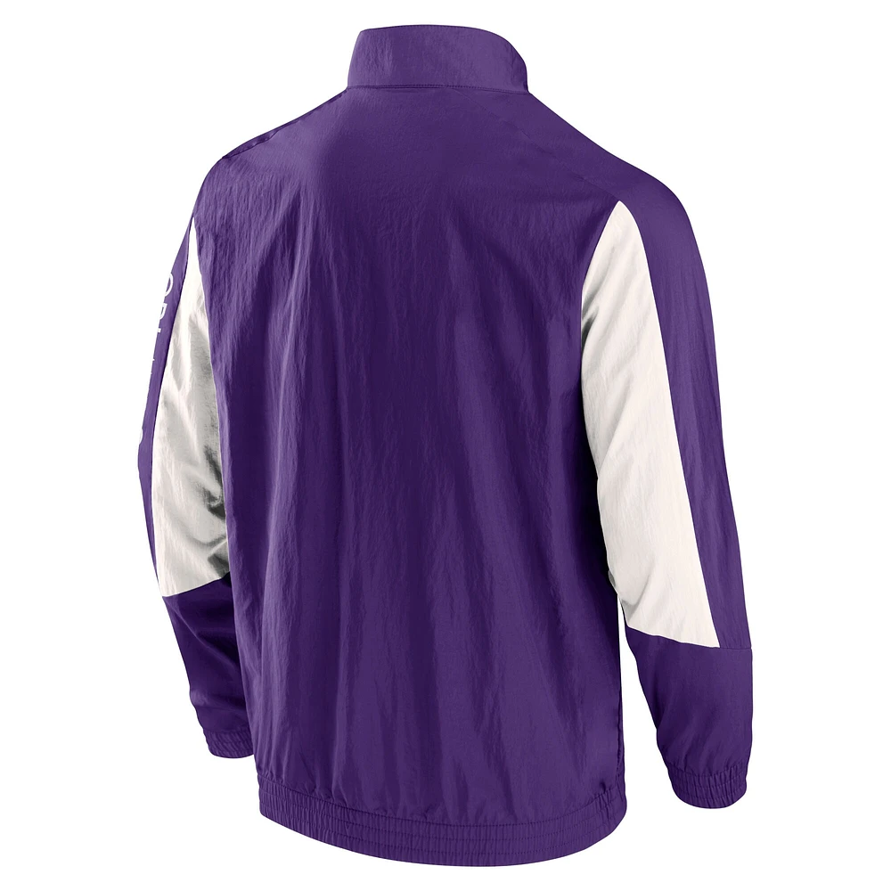 Men's Fanatics  Purple Orlando City SC Net Goal Raglan Full-Zip Track Jacket