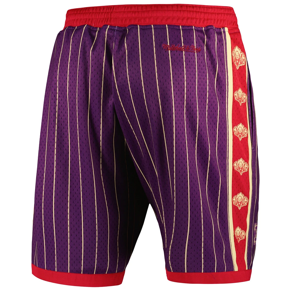 Men's Mitchell & Ness Purple Orlando City SC 10th Anniversary Mesh Shorts