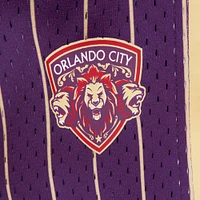 Men's Mitchell & Ness Purple Orlando City SC 10th Anniversary Mesh Shorts