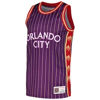 Men's Mitchell & Ness Purple Orlando City SC 10th Anniversary Swingman Basketball Jersey