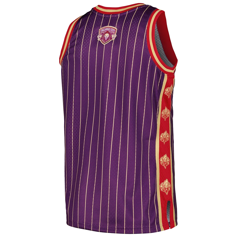 Men's Mitchell & Ness Purple Orlando City SC 10th Anniversary Swingman Basketball Jersey