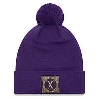 Men's New Era  Purple Orlando City SC Jersey Hook Cuff Knit Hat with Pom
